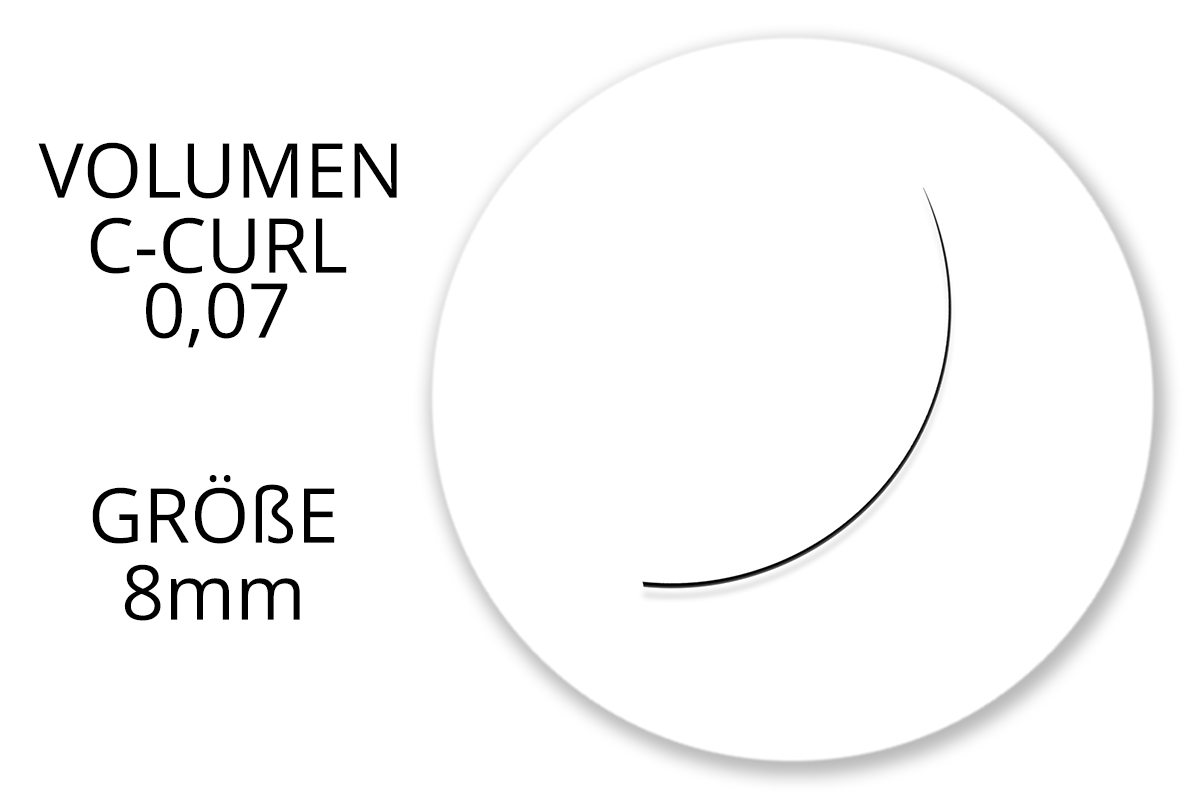 Jolifin Lashes - SingleBox 8mm - Volume C-Curl 0,07