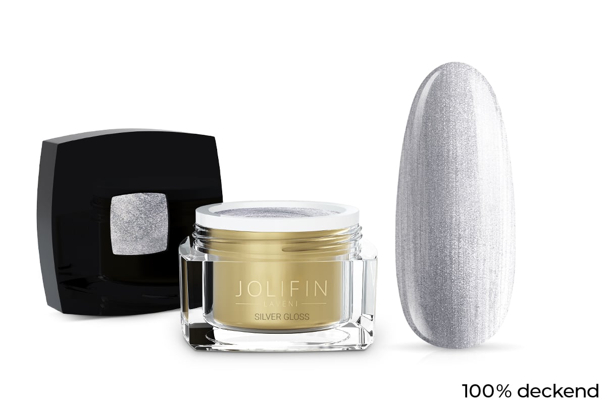 Jolifin LAVENI colour gel - silver gloss 5ml