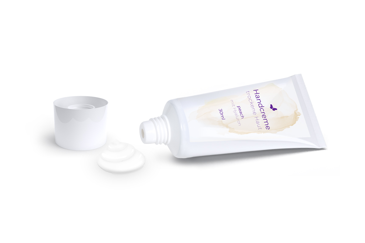 Jolifin hand cream dry skin - peach with hyaluron 30ml