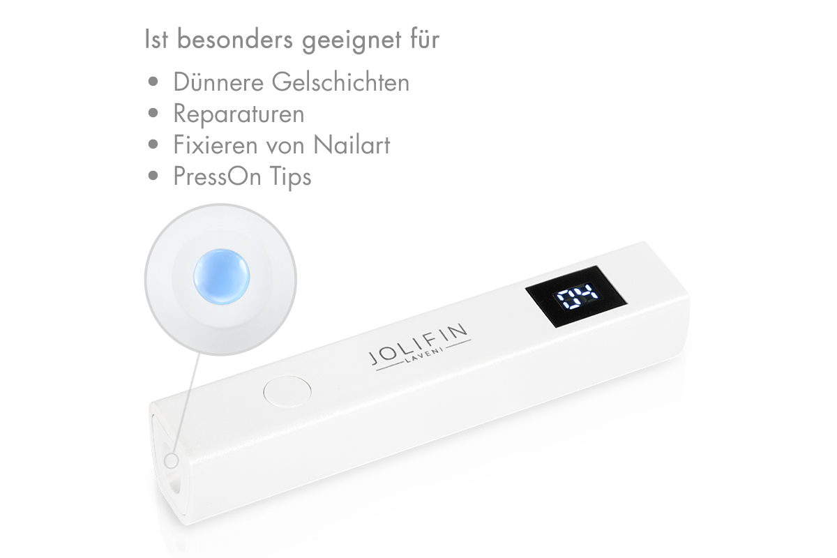 Jolifin LED-Lichthärtungsgerät für freihändiges Aushärten - mini