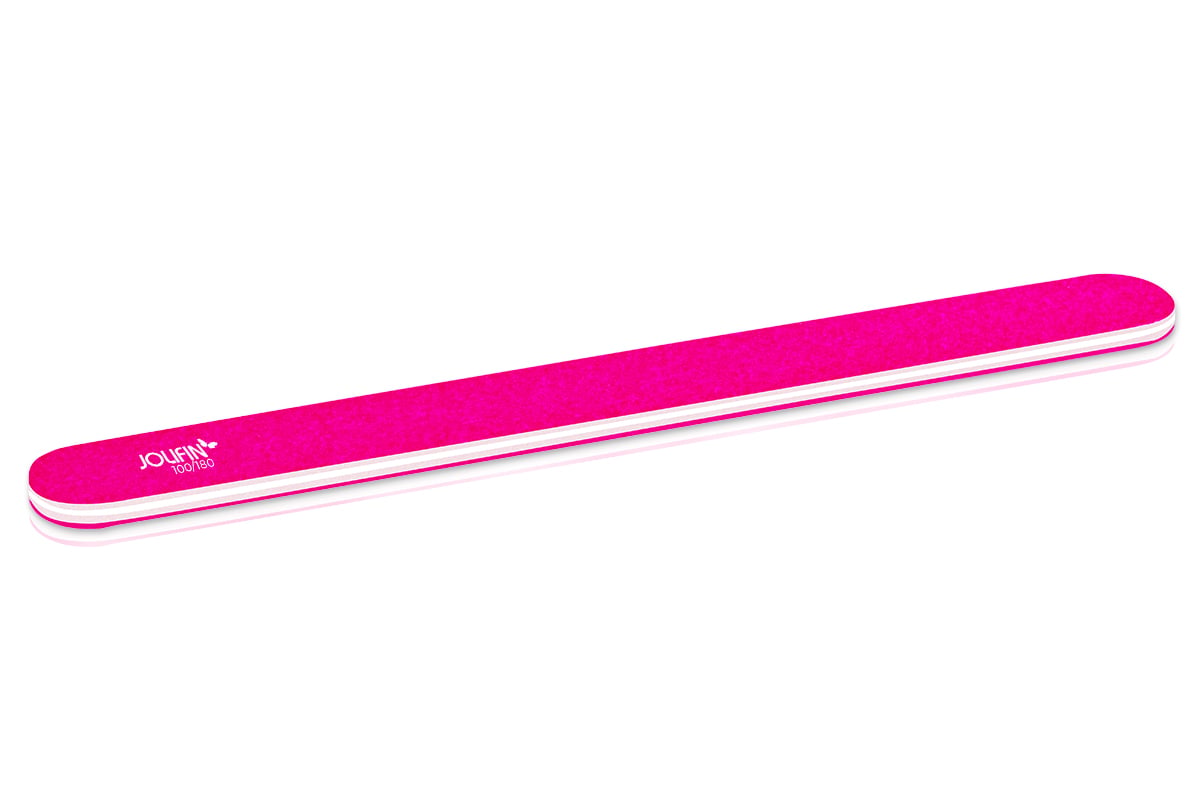 Jolifin Feile gerade neon-pink 100/180
