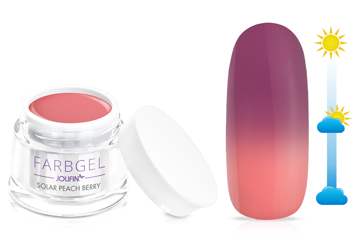 Jolifin Solar colour gel peach berry 5ml