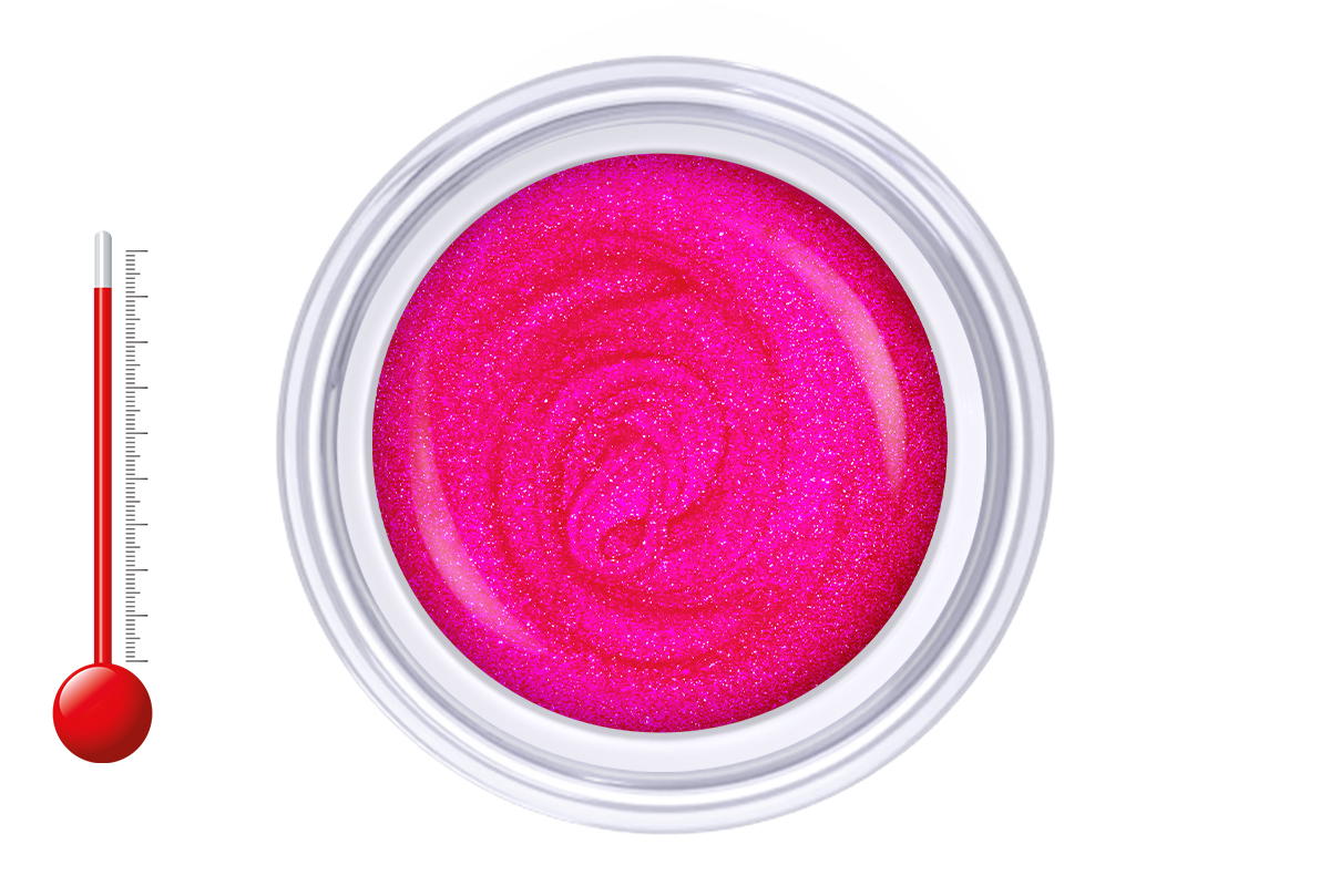 Jolifin Thermo colour gel purple pink glimmer 5ml