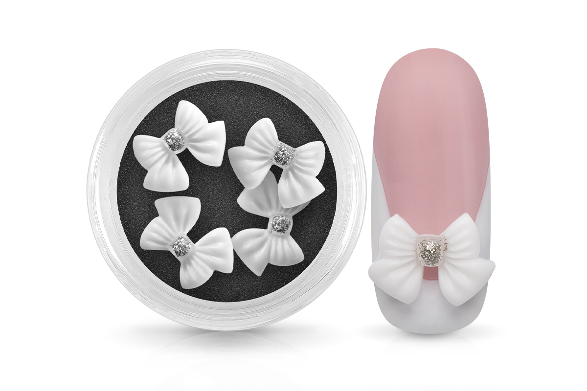 Jolifin Overlay - Bow white silver