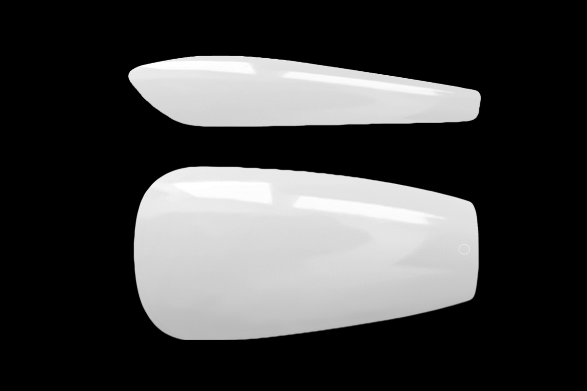 Jolifin 120 Tipbox Press-On Coffin - medium extra strong milky white