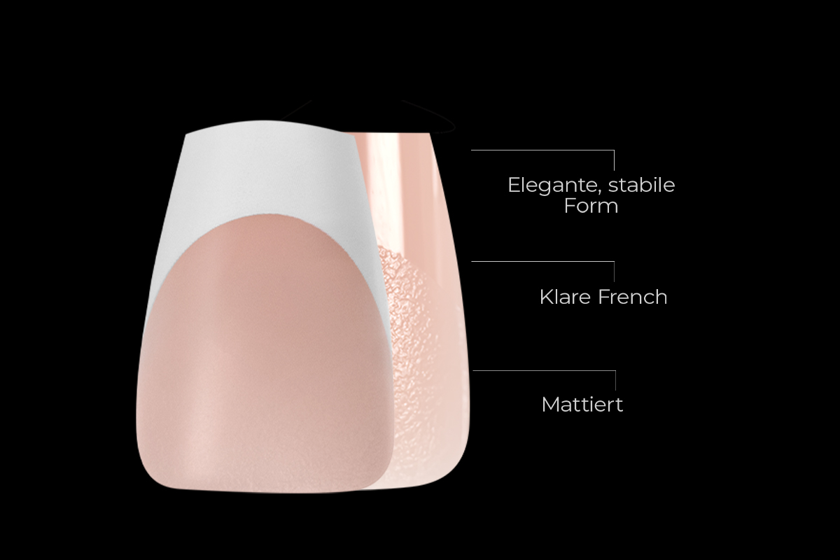 Jolifin 150er Tipbox Press-On Coffin - French-White