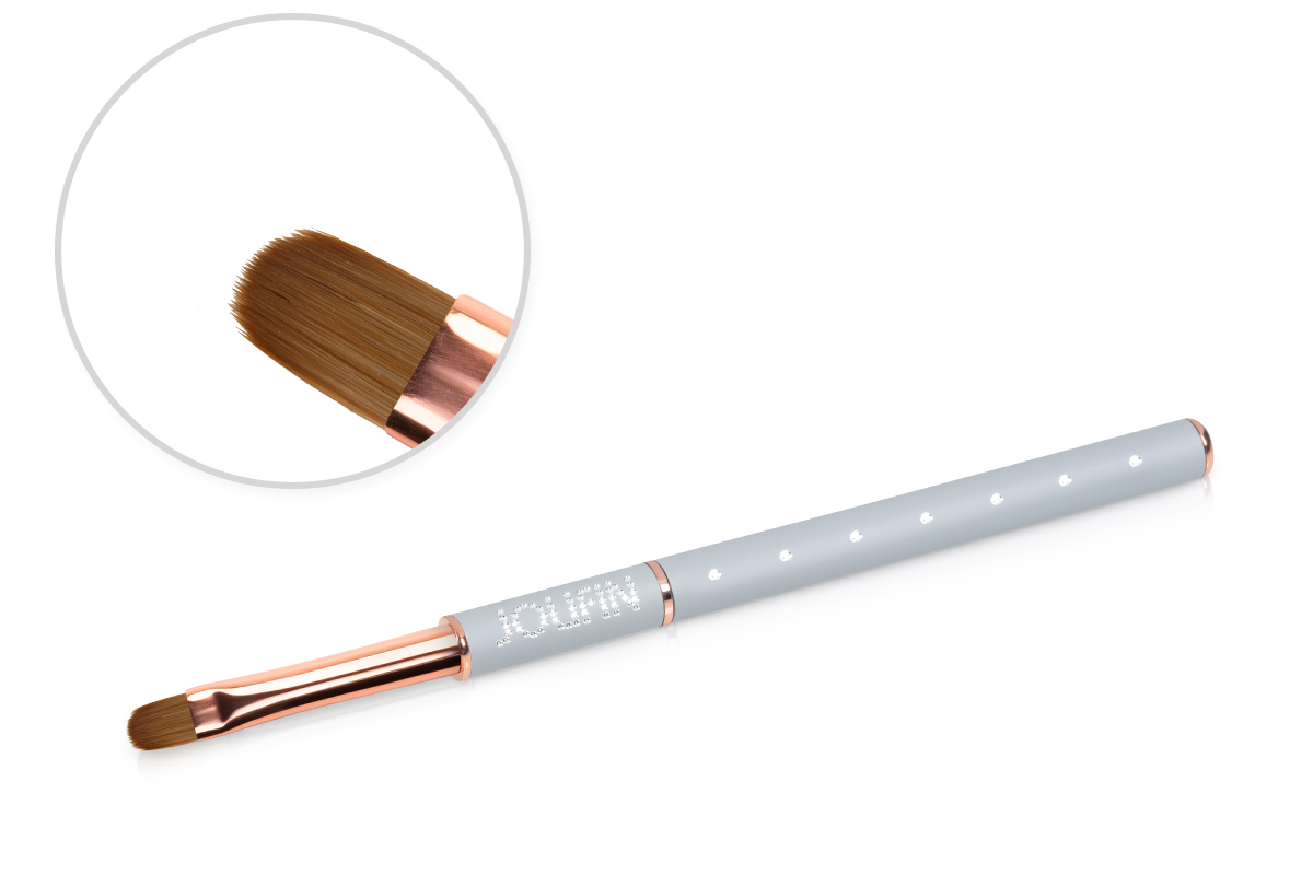 Jolifin Grey-Rosé Brush - oval size 6 Jolifin Grey-Rosé Brush - oval size 6