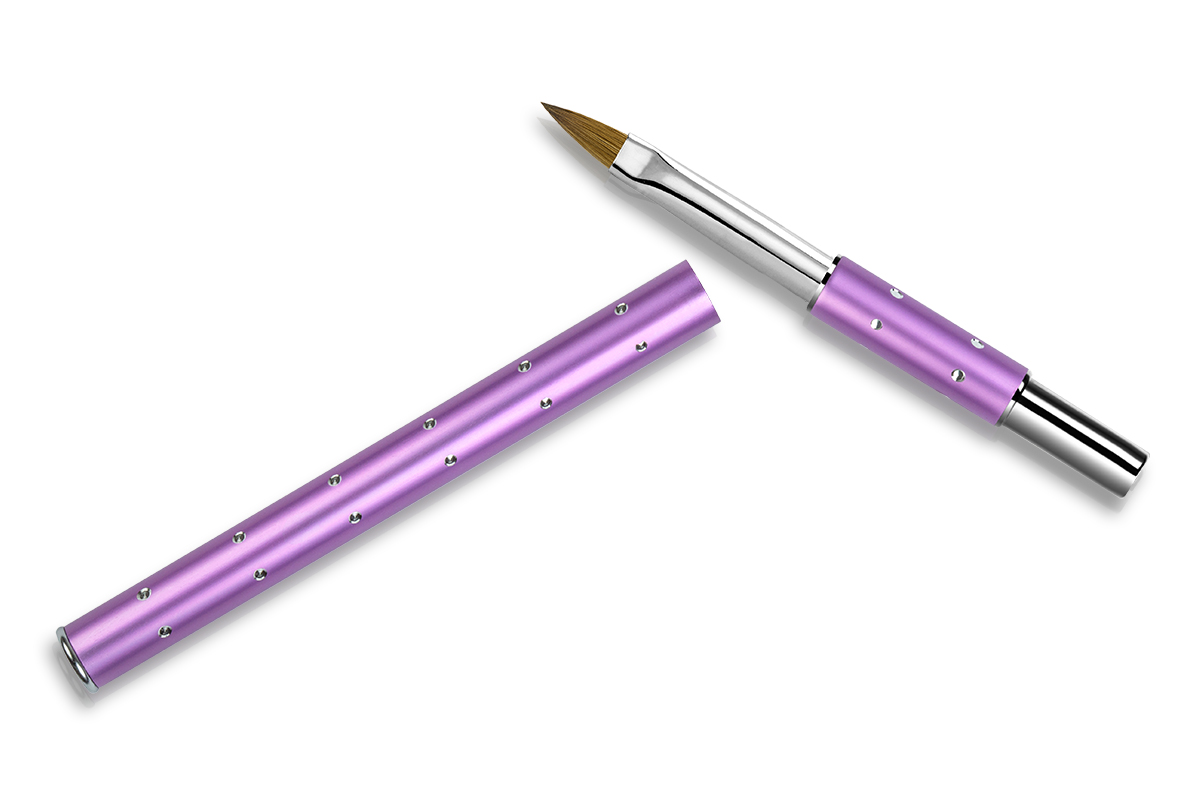 Jolifin Diamond acrylic brush purple size 6