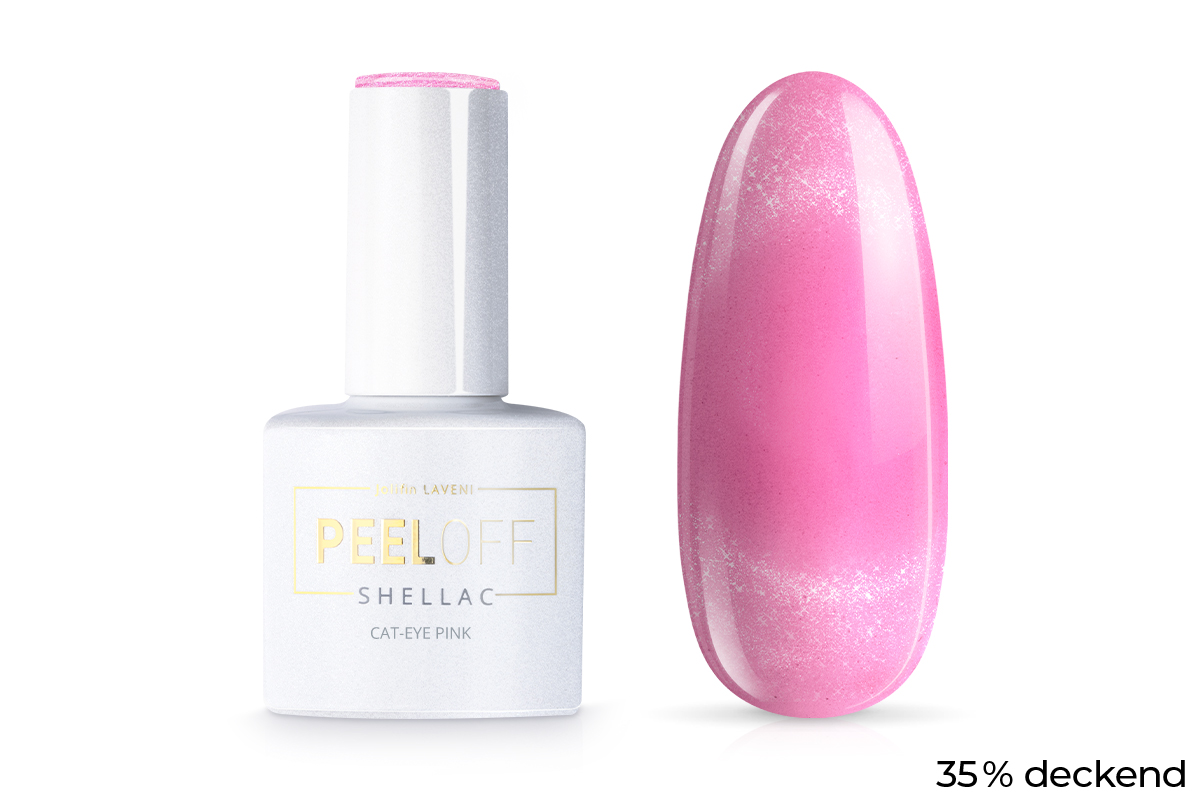 Jolifin LAVENI Shellac PeelOff - Cat-Eye pink 10ml