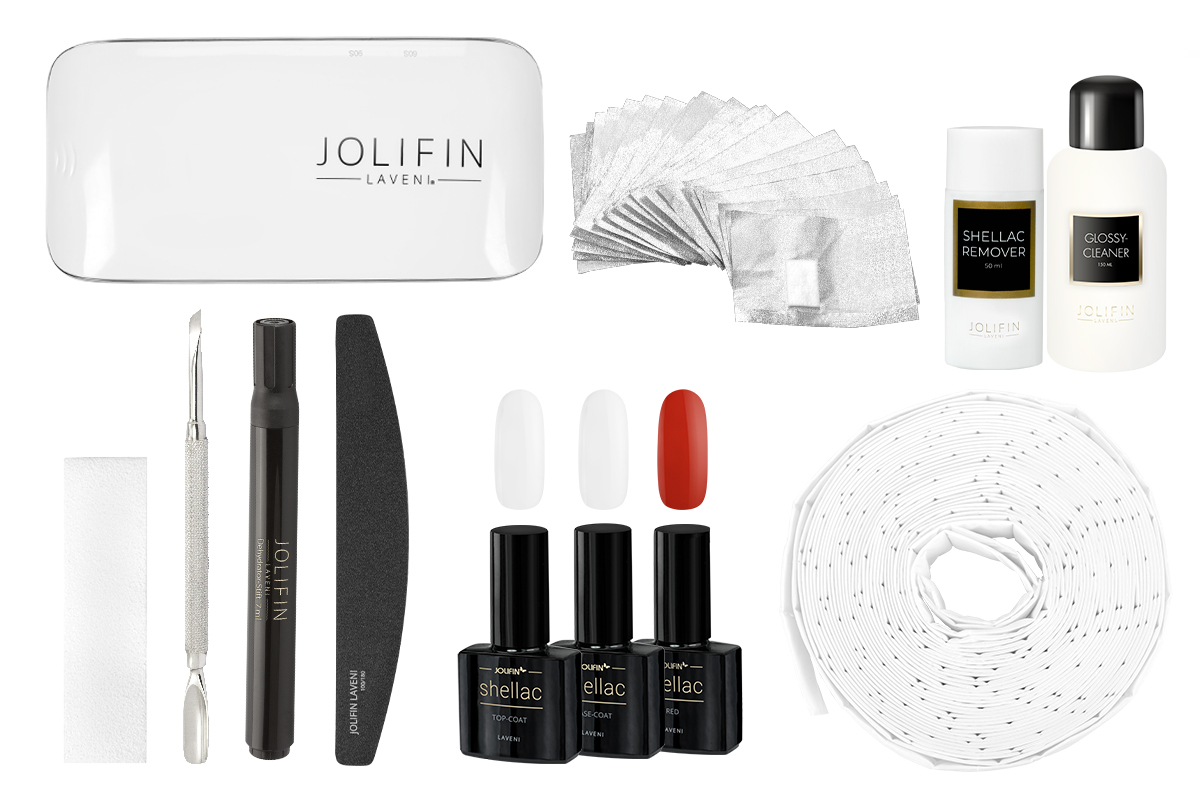 Jolifin LAVENI Shellac Starter-Set - S - Gerät Mini