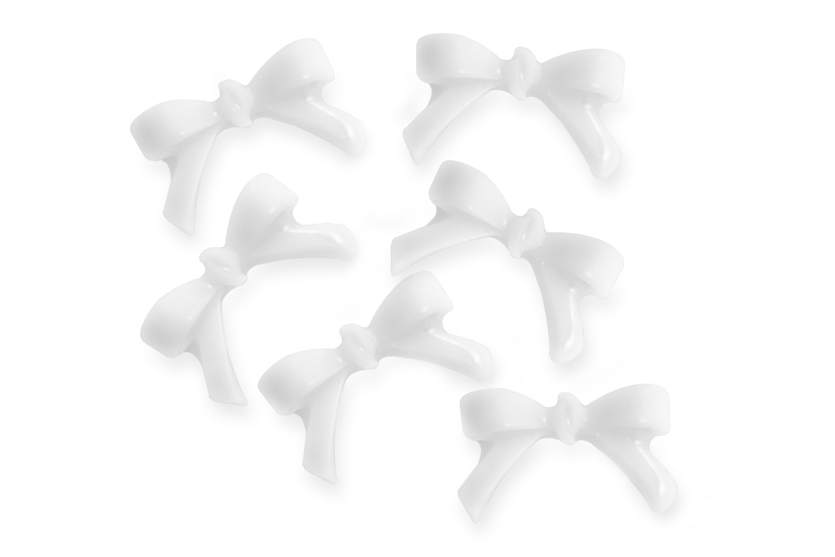 Jolifin Overlay - mini Schleife weiß