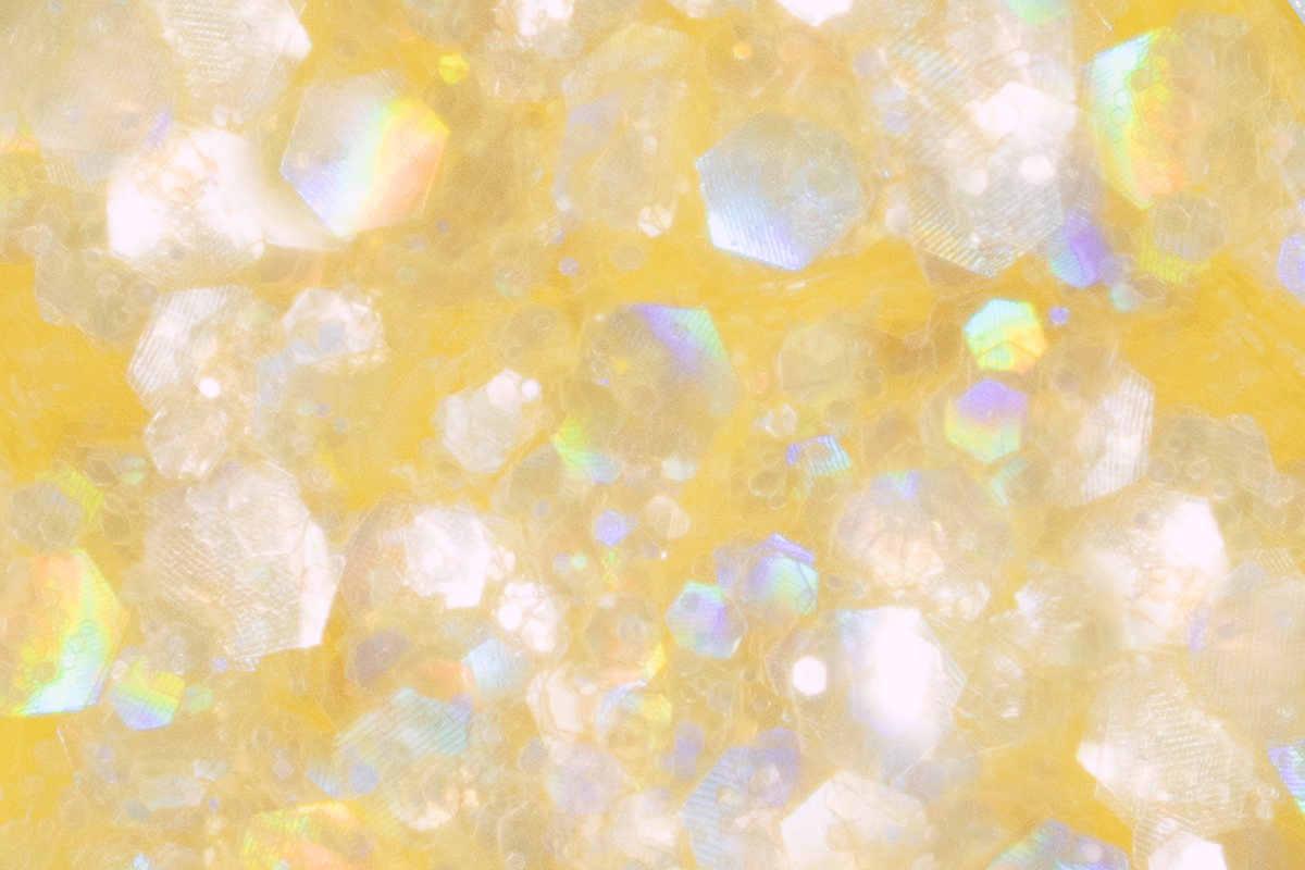 Jolifin Bio Illusion Glitter - yellow