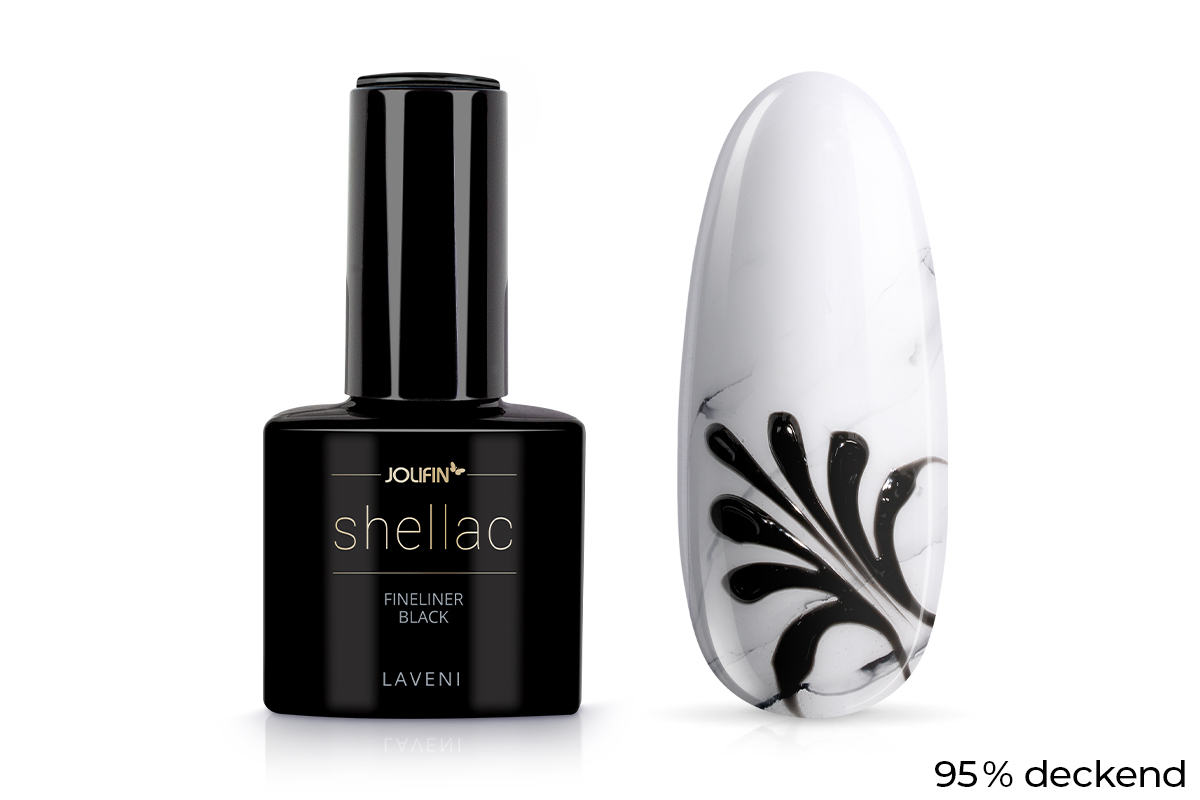 Jolifin LAVENI Shellac Fineliner - black 10ml