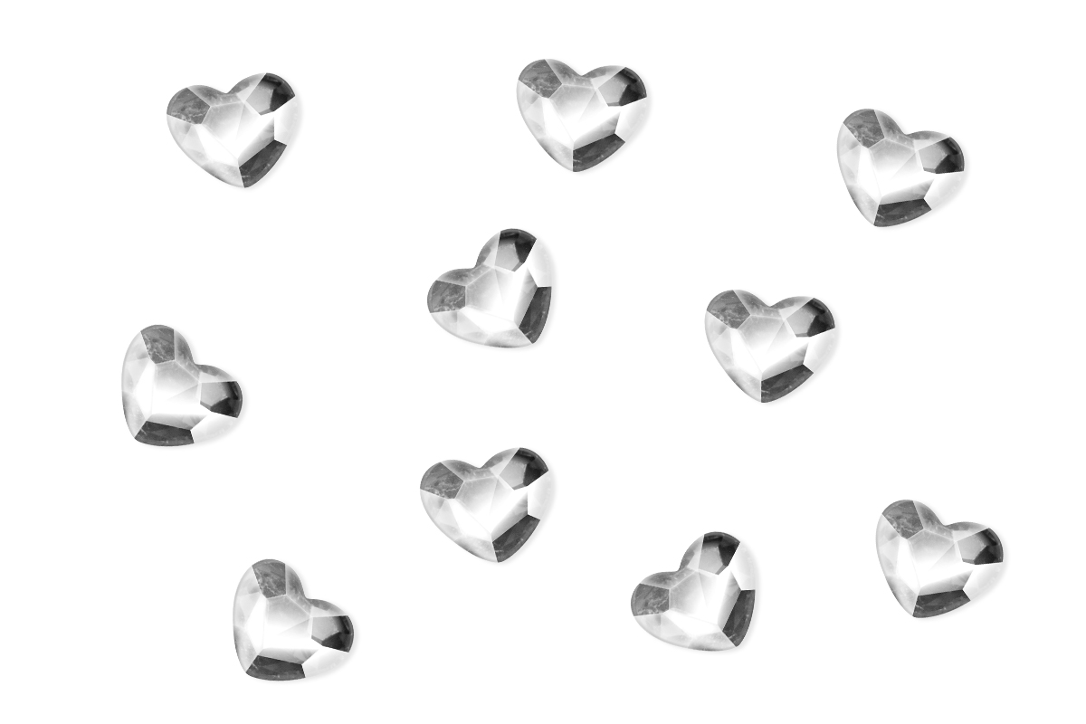 Jolifin LAVENI Strass Diamonds - clear hearts