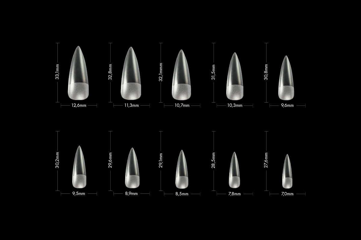 Jolifin 120 tip box almond - clear strong