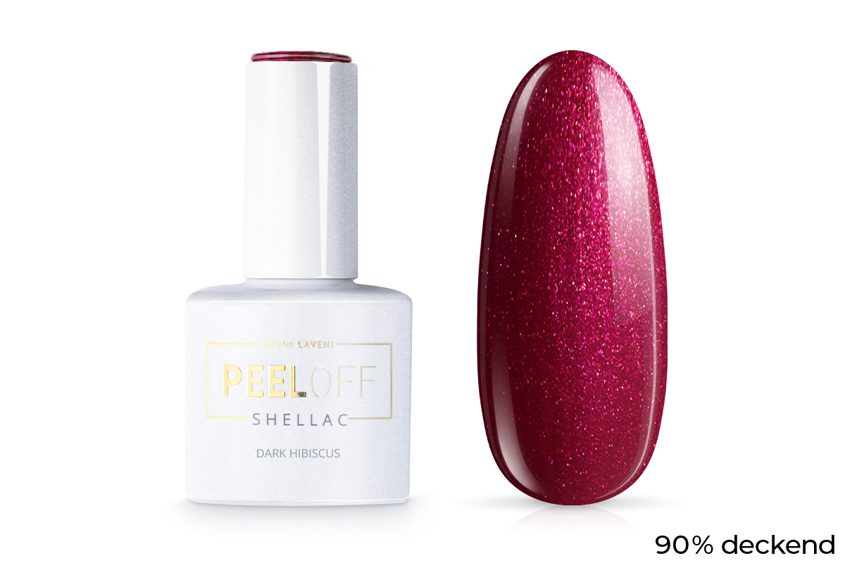 Jolifin LAVENI Shellac PeelOff - dark hibiscus 10ml