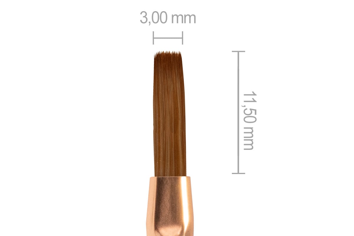 Jolifin Aurora Pinsel weiß - Gel flat long Gr. 2