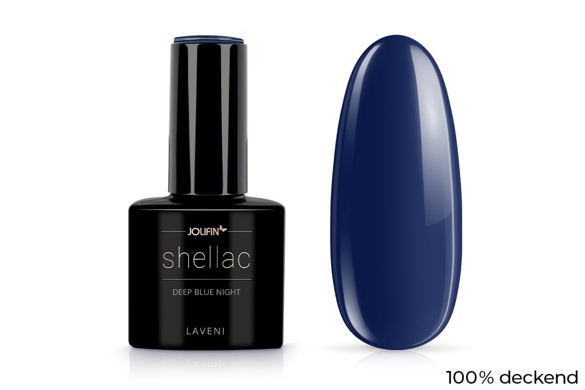 Jolifin LAVENI Shellac - deep blue night 10ml
