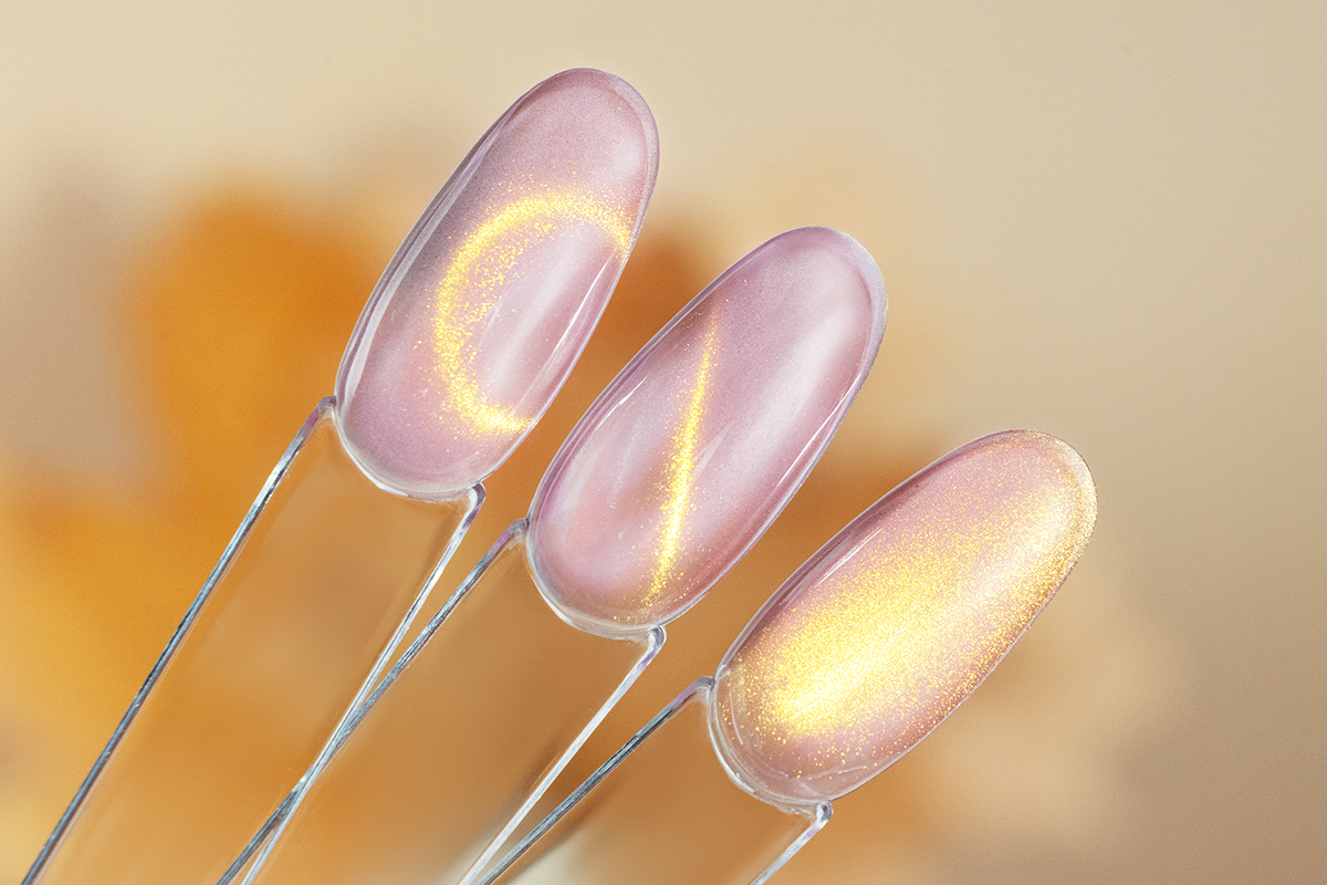 Jolifin LAVENI Shellac - Cat-Eye golden sunset 10ml
