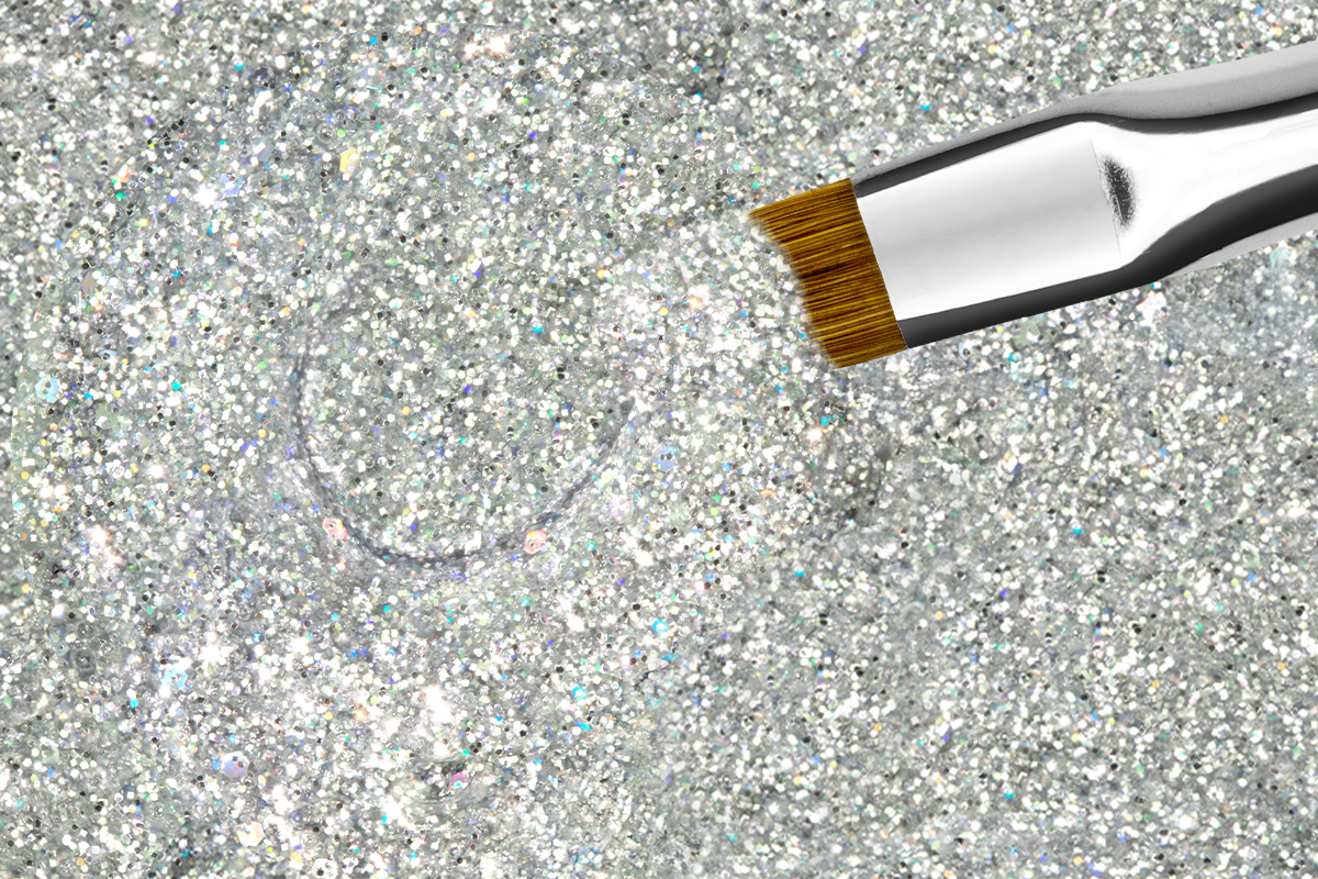 Jolifin colour gel silver confetti 5ml