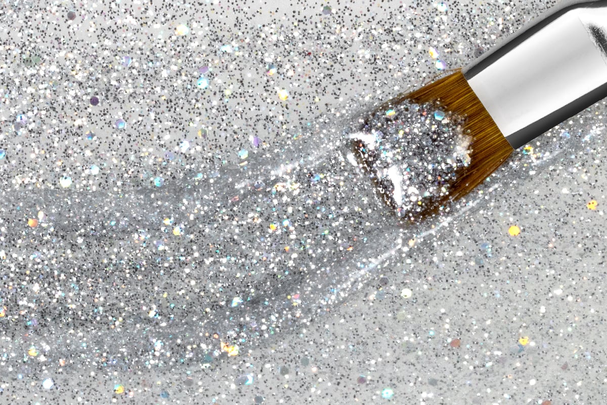 Jolifin colour gel silver confetti 5ml
