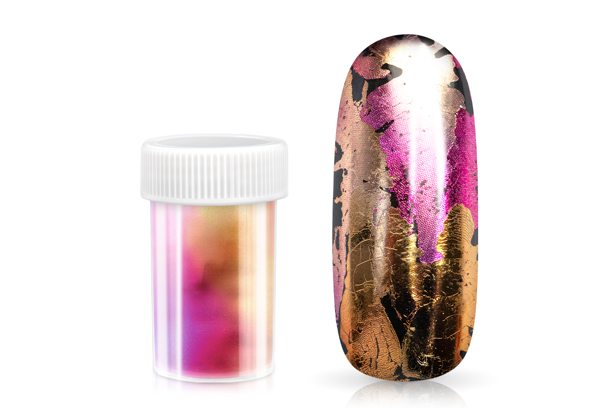 Jolifin Transfer Nail Foil XL - Chrome pink-champagne mix