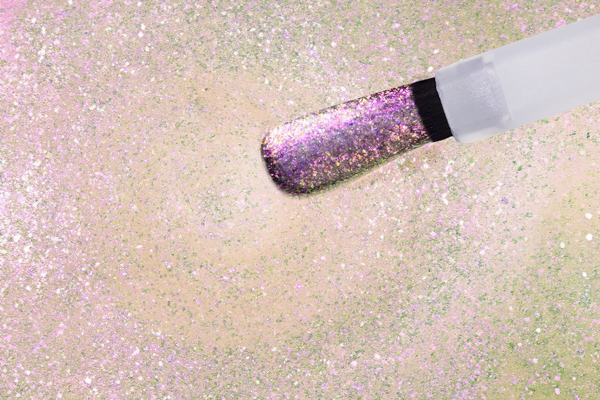 Jolifin LAVENI Shellac - Top-Coat without sweat layer Mermaid rosé 10ml