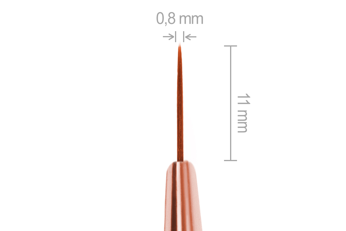 Jolifin Gemstone Gel Brush Rosé - Fineliner long