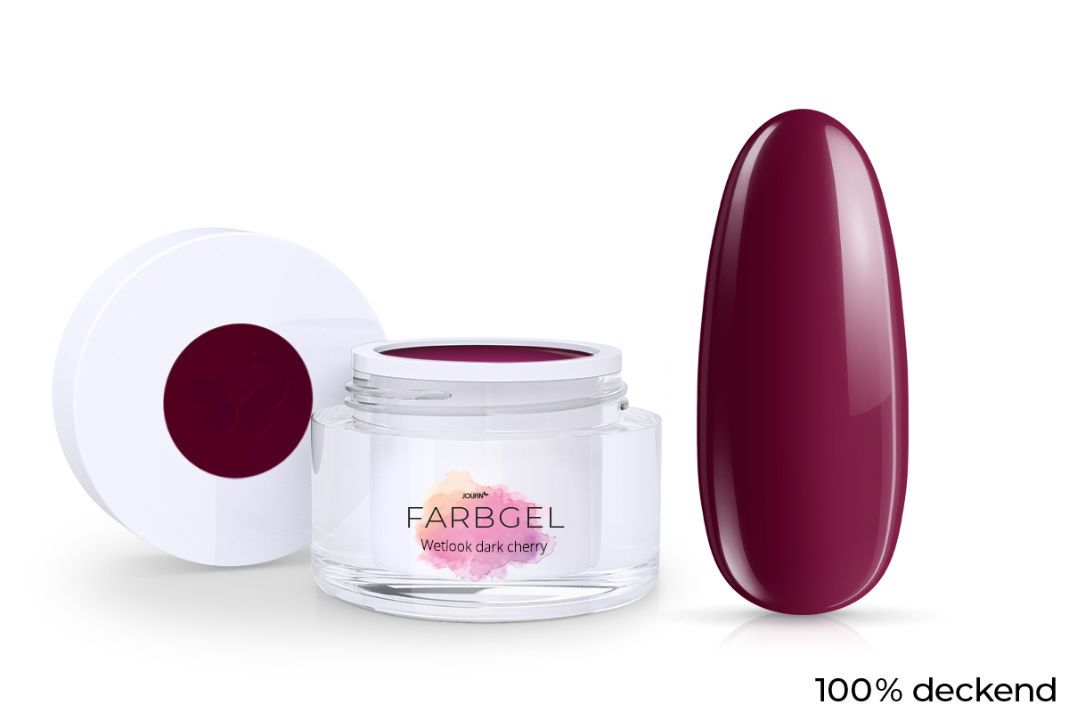 Jolifin Wetlook Farbgel dark cherry 5ml