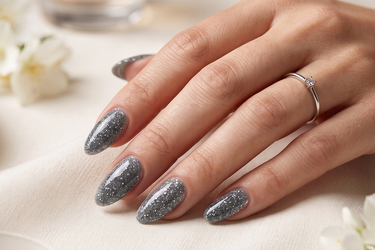 Jolifin Farbgel shiny grey 5ml
