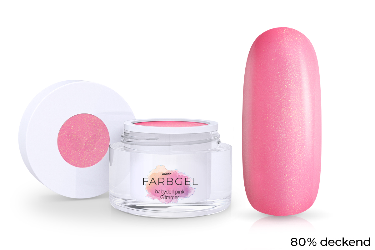 Jolifin Colour Gel - babydoll pink Glimmer 5ml