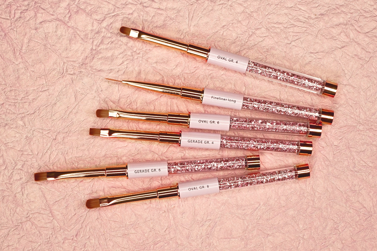 Jolifin Gemstone Gel Brush Rosé - oval size 8