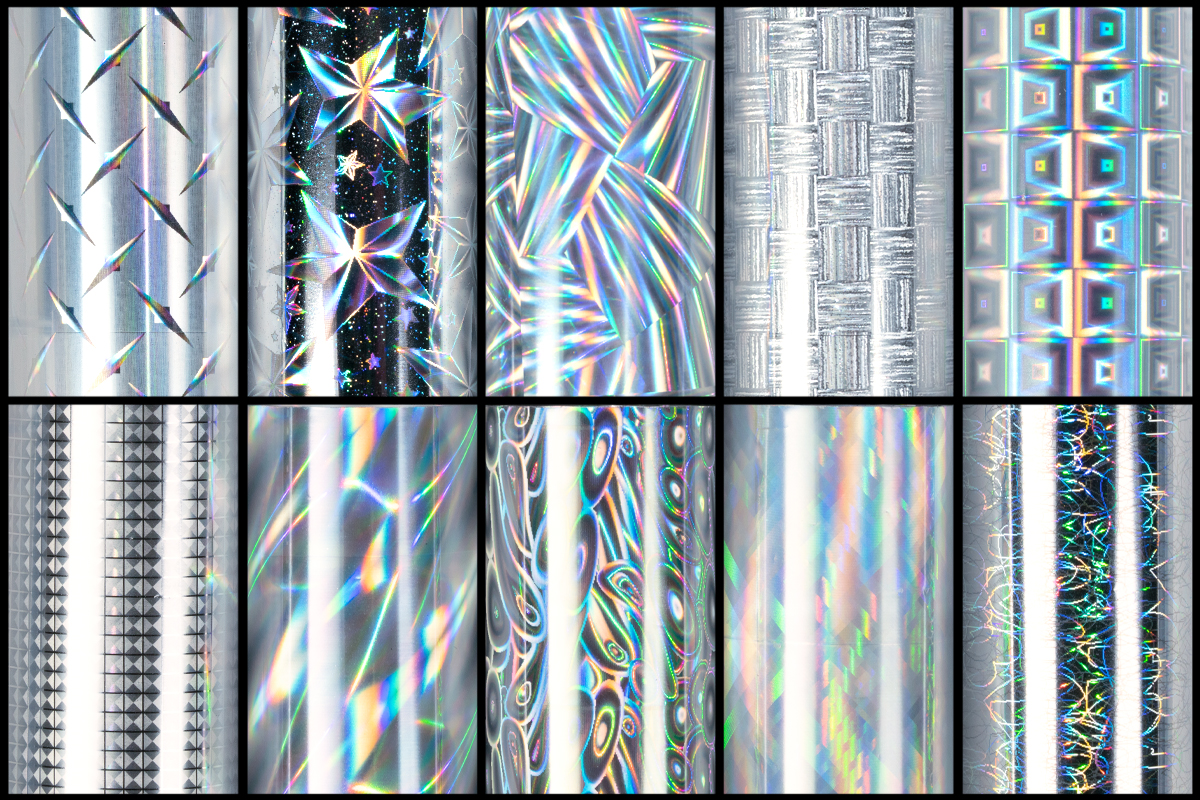 Jolifin Transfer Nail Foil Box - Silver Mix