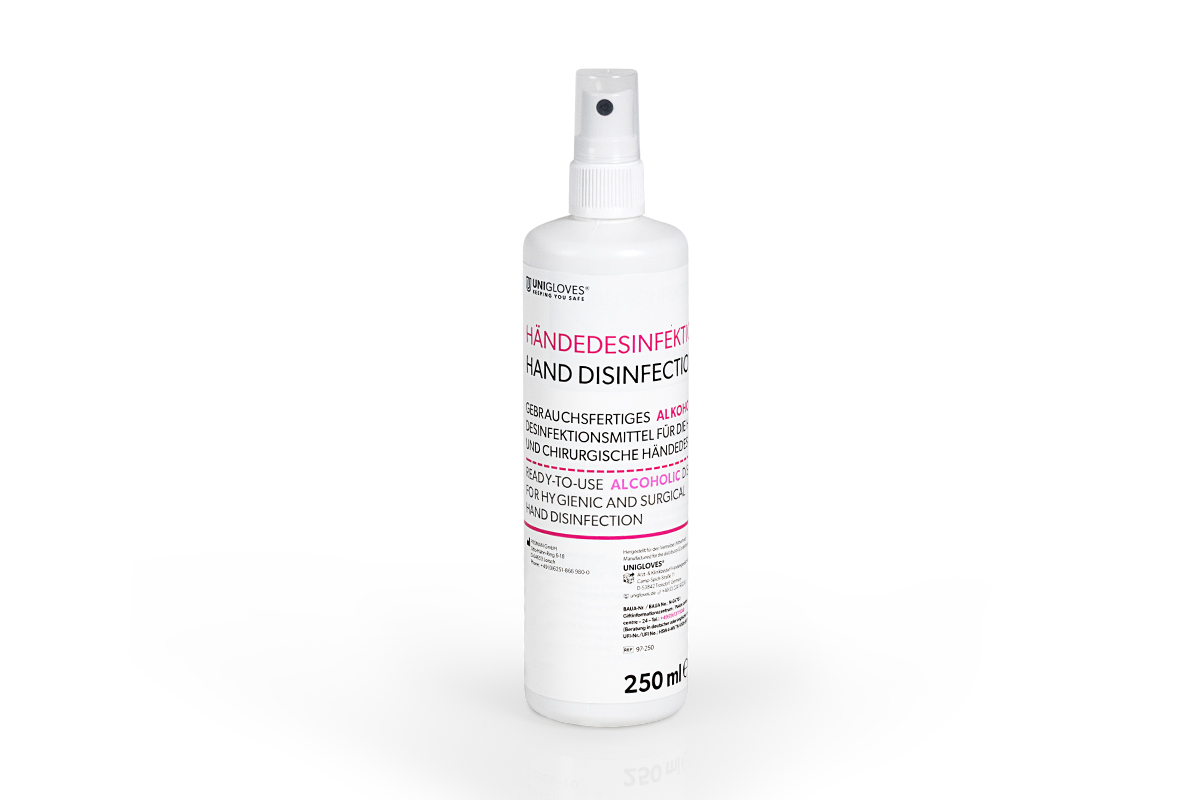 Skin and hand disinfectant - spray bottle 250ml