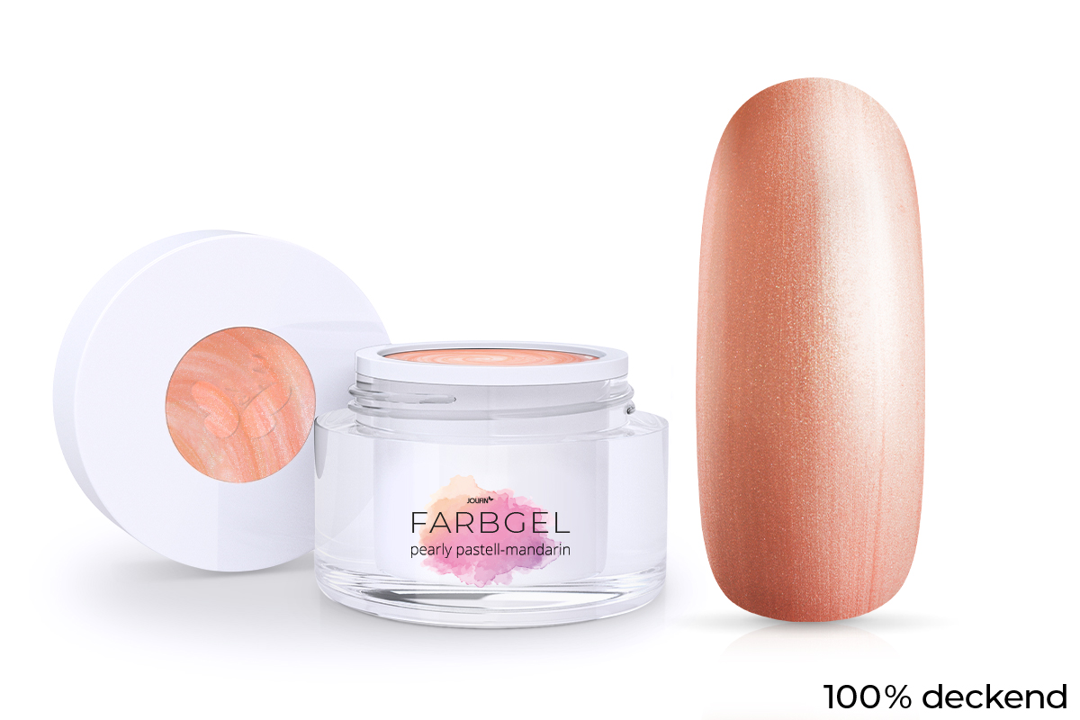 Jolifin Farbgel pearly pastell-mandarin 5ml