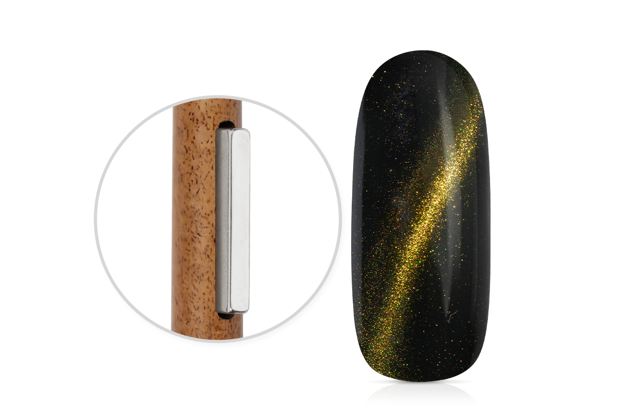 Jolifin Nature Pinsel - 2in1 Cat-Eye-Magnet & Oval Gr. 8