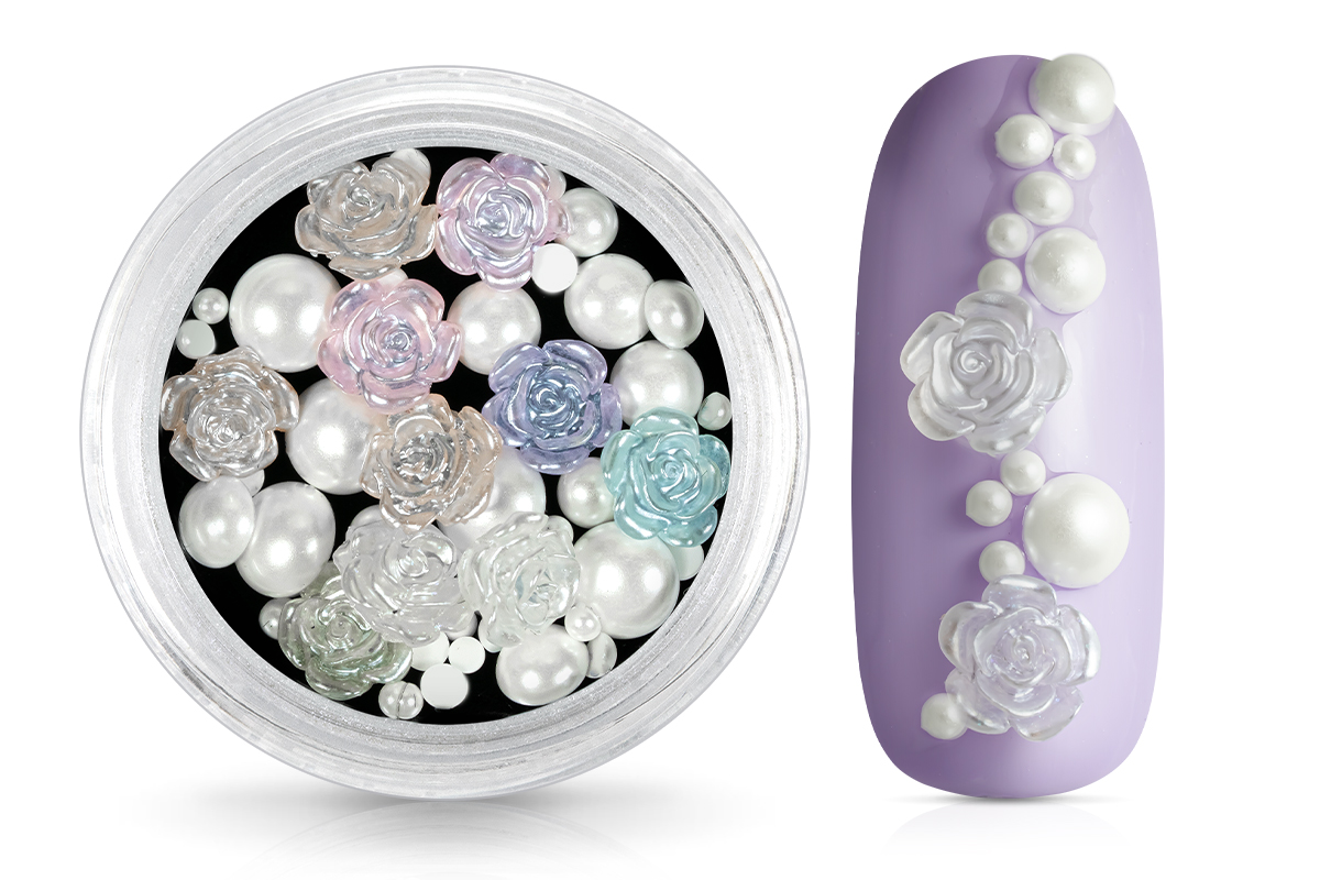 Jolifin Overlay Mix - half pearls & roses