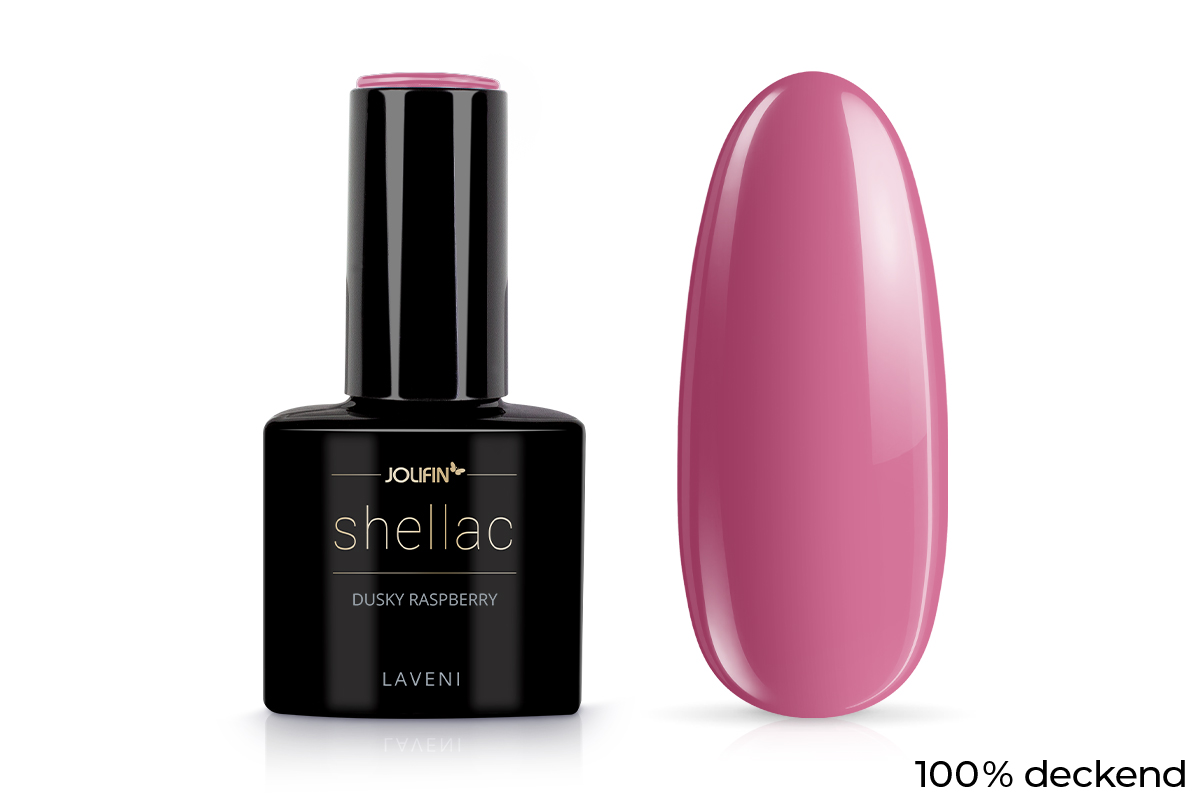 Jolifin LAVENI Shellac - dusky raspberry 10ml
