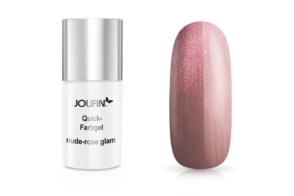 Jolifin Carbon Quick colour gel - nude-rose glam 11ml
