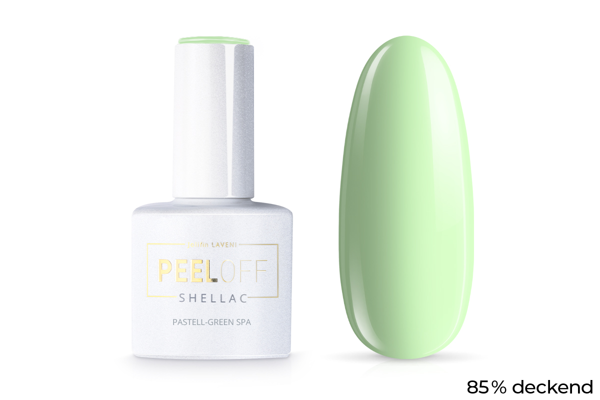 Jolifin LAVENI Shellac PeelOff - pastell-green spa 10ml