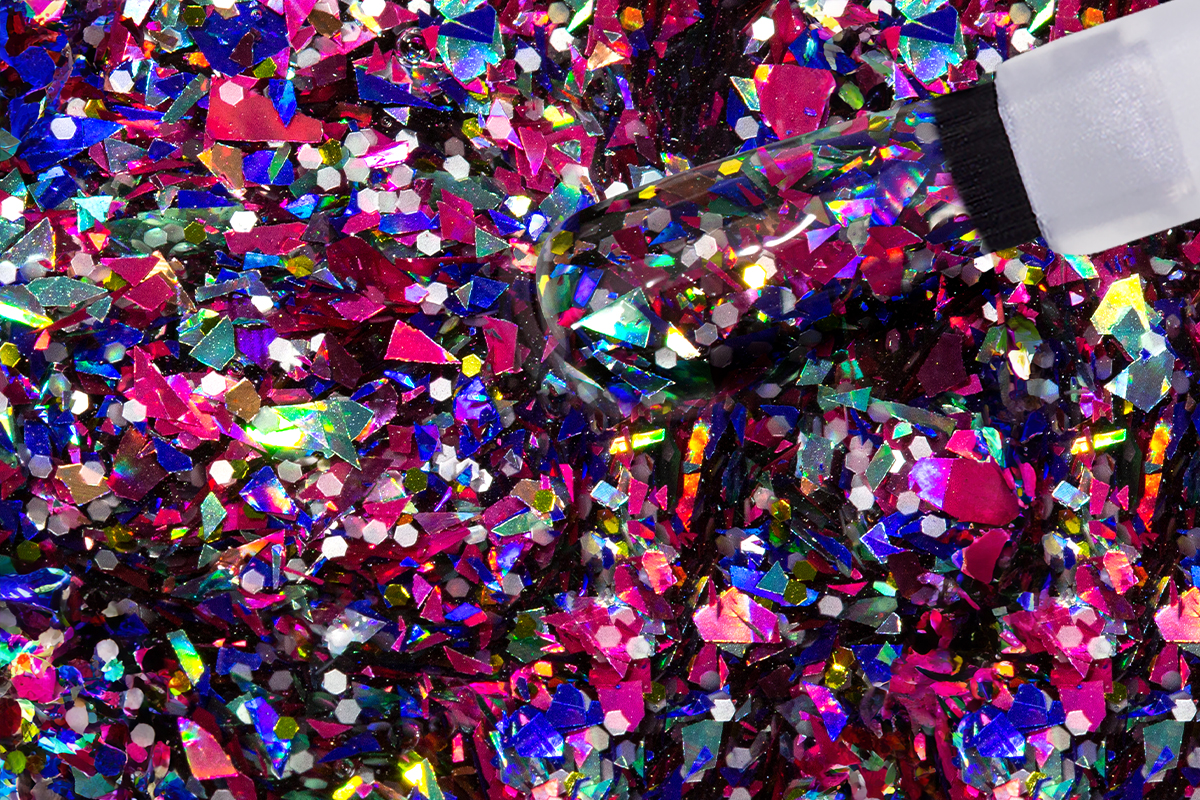 Jolifin LAVENI Shellac - confetti flakes 10ml