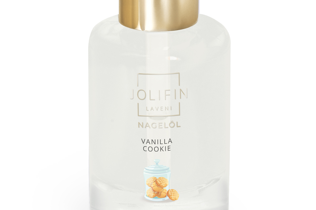 Jolifin LAVENI Nagelöl - Vanilla Cookie 10ml