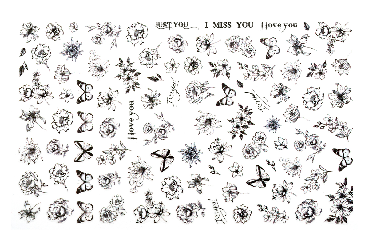 Jolifin LAVENI XL Sticker - Flowers No. 9