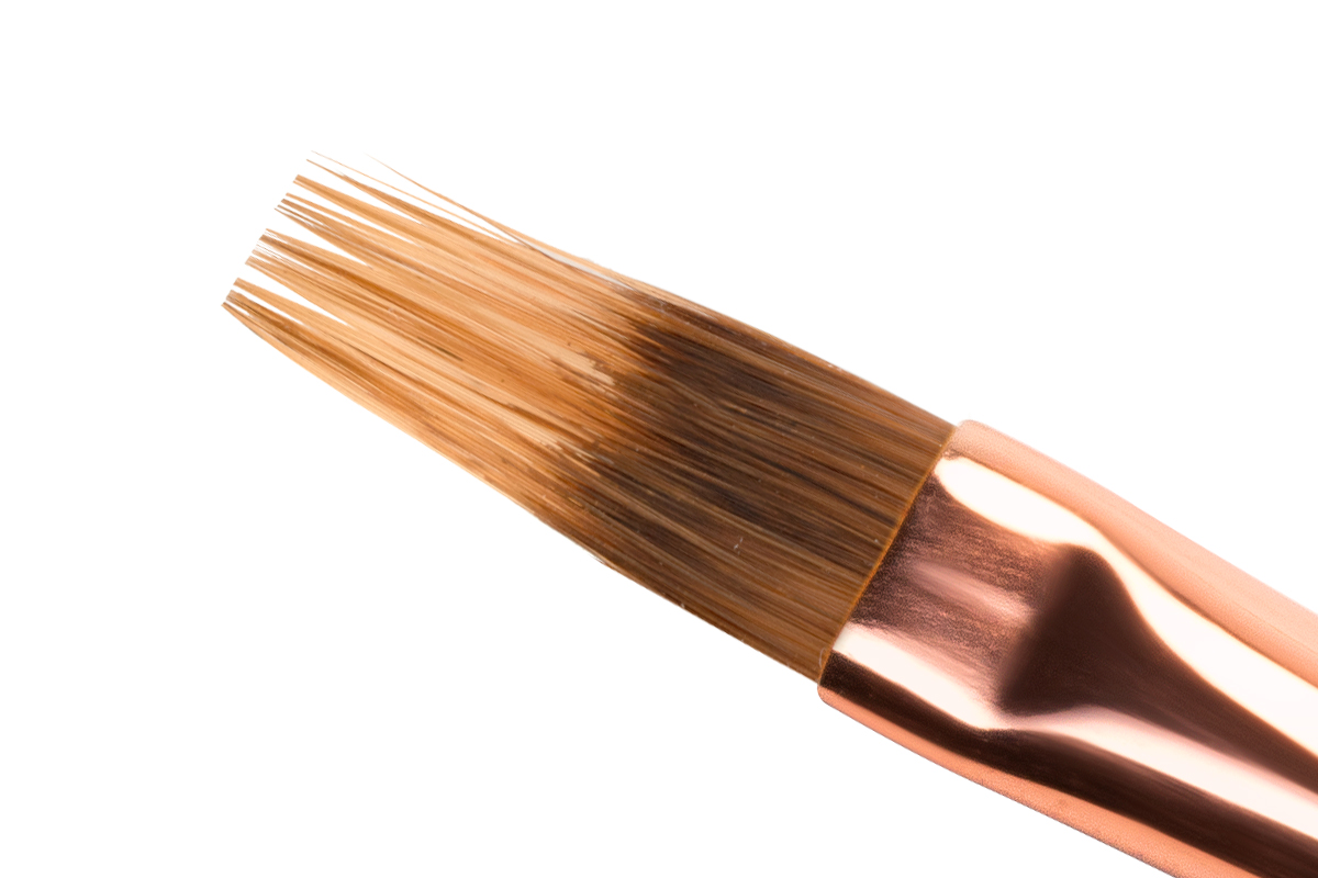 Jolifin White Pearl Gel Brush - ombre