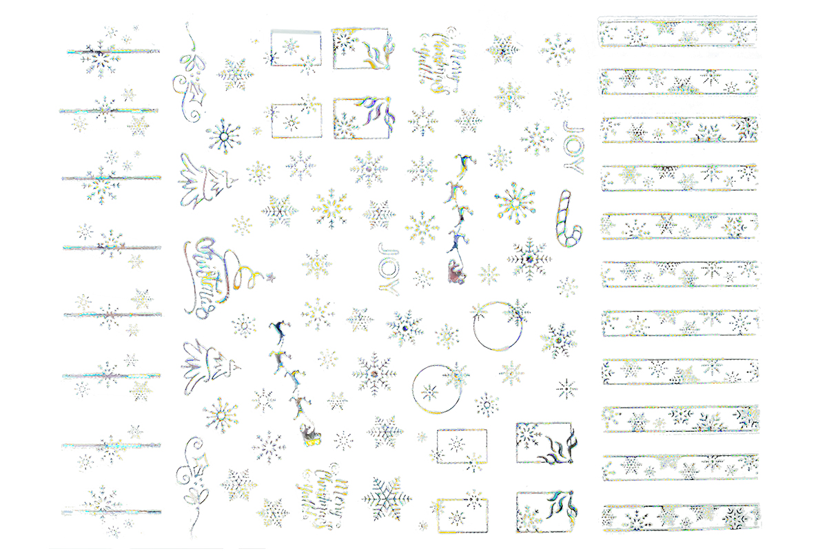 Jolifin LAVENI XL Sticker - Hologramm Christmas Nr. 6
