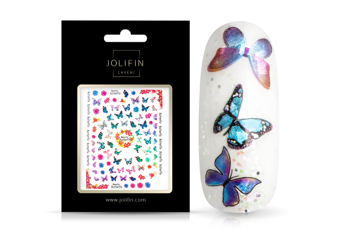 Jolifin LAVENI XL Sticker - Butterfly Hologram No. 5