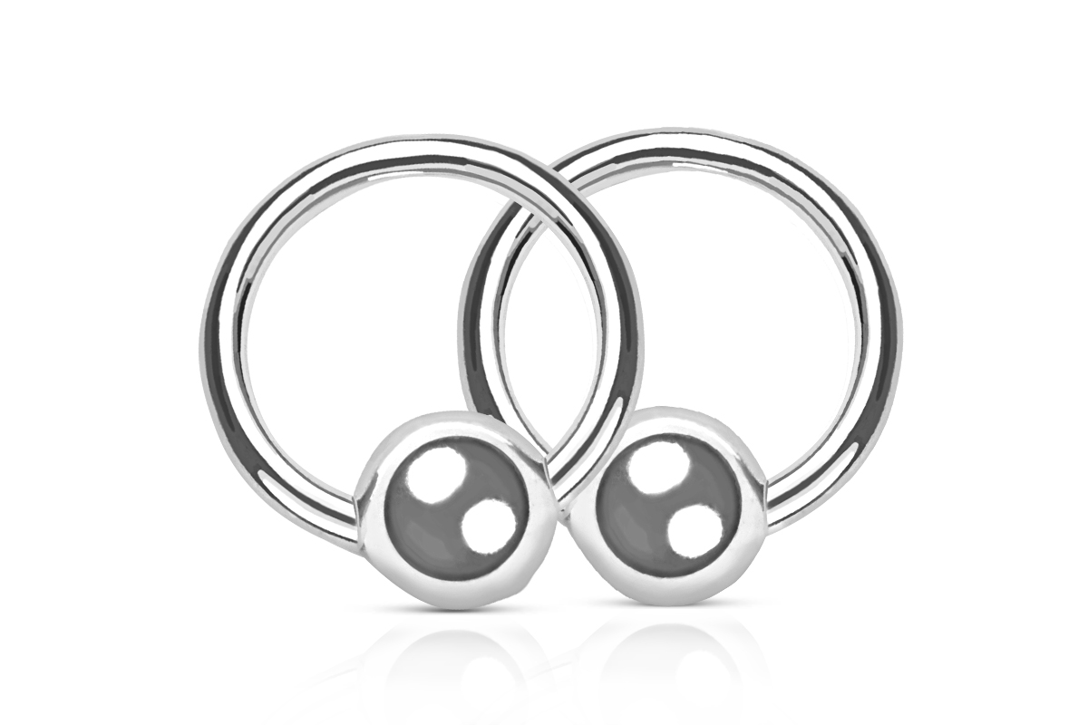 Jolifin nail piercing silver