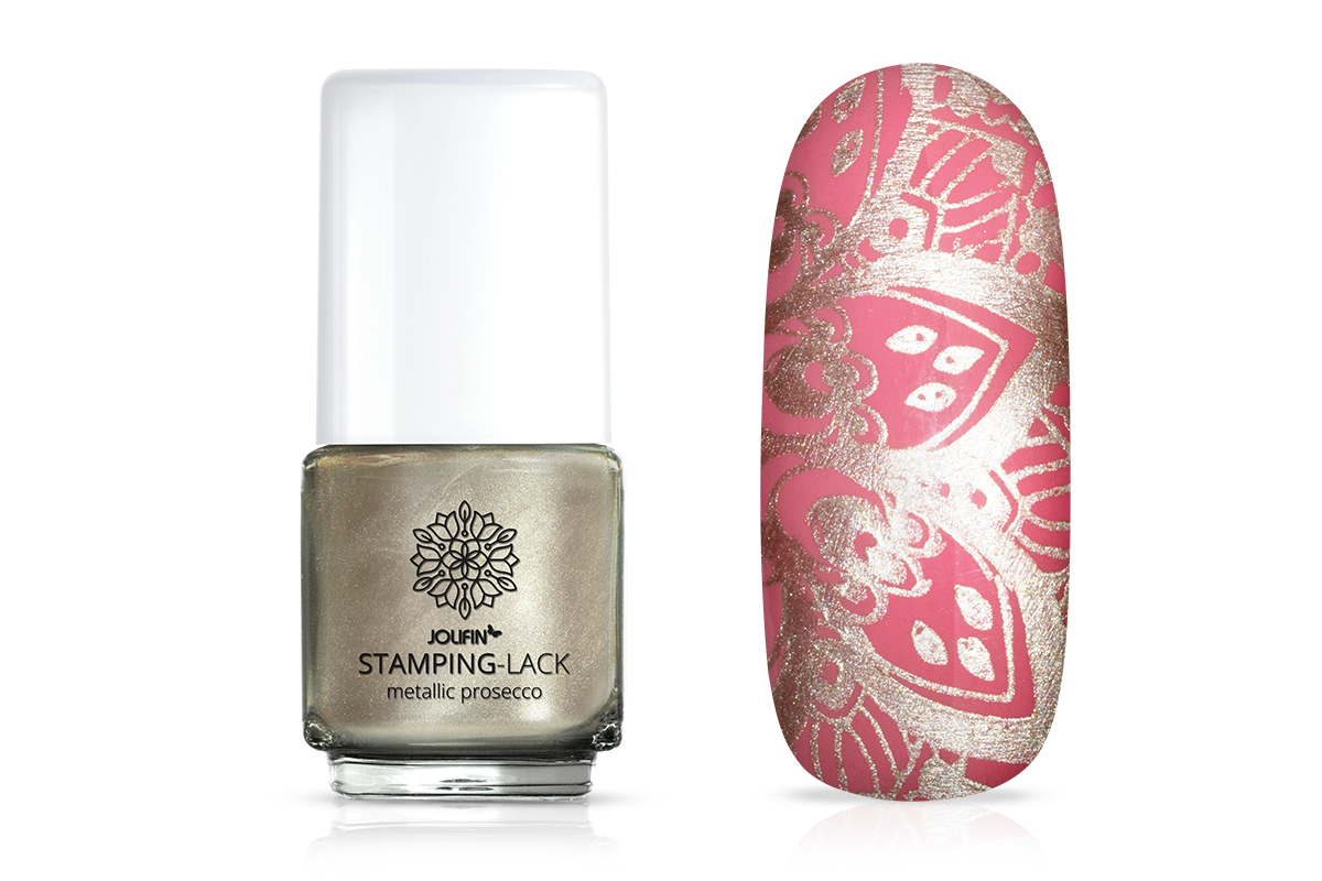 Jolifin Stamping Lacquer - metallic prossecco 12ml