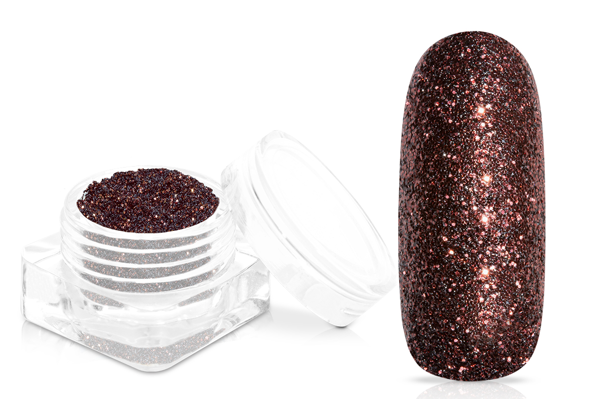 Jolifin Glitterpowder - dark brown