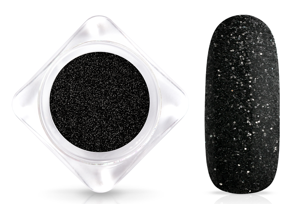 Jolifin glitter powder pure black